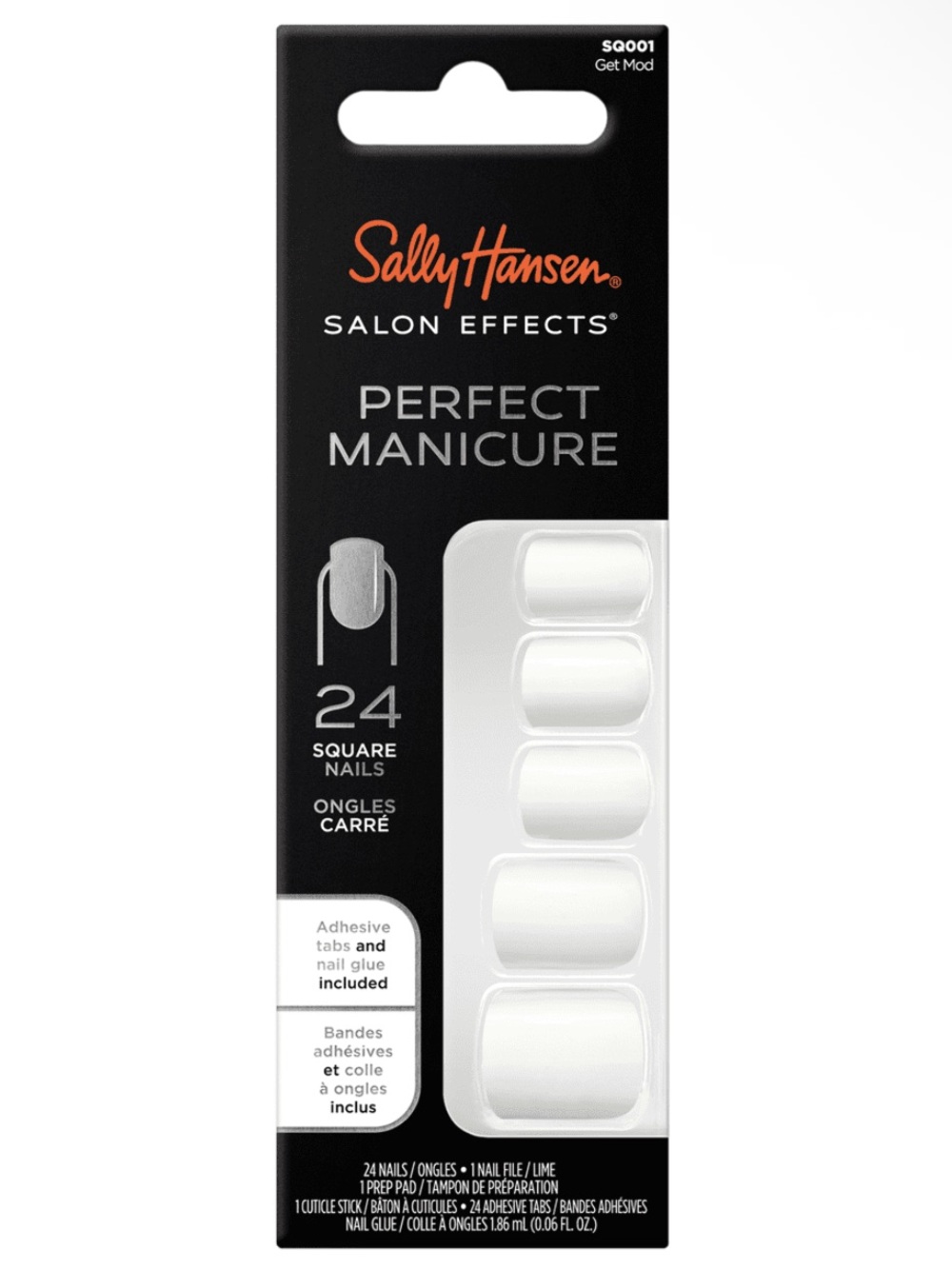 Sally Hansen Perfect Manicure White Square Nails